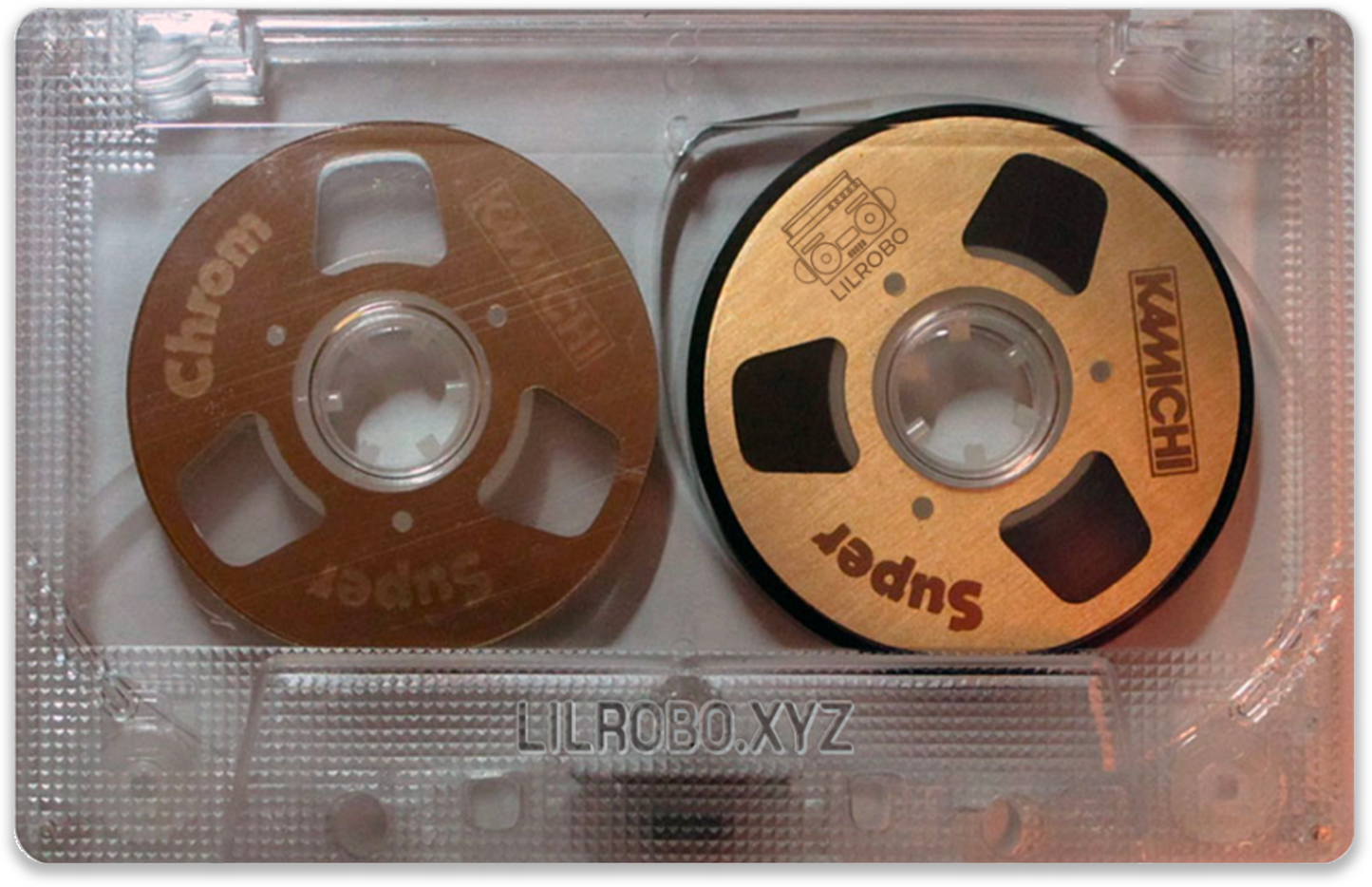 Bronze Wheel Clear Tape Cassette NFC Card