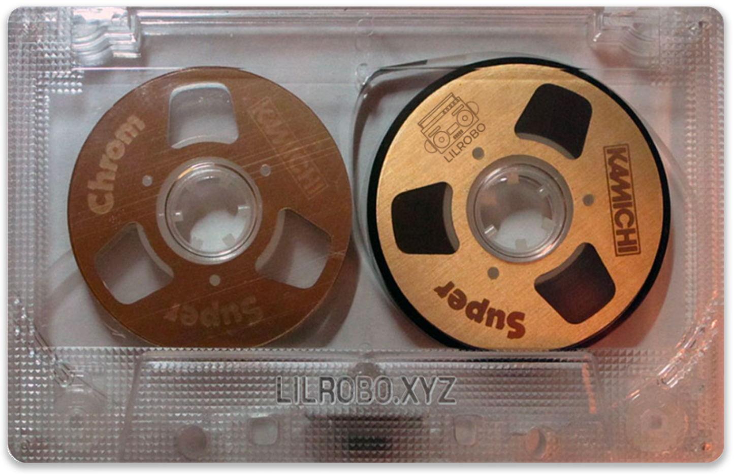 Bronze Wheel Clear Tape Cassette NFC Card