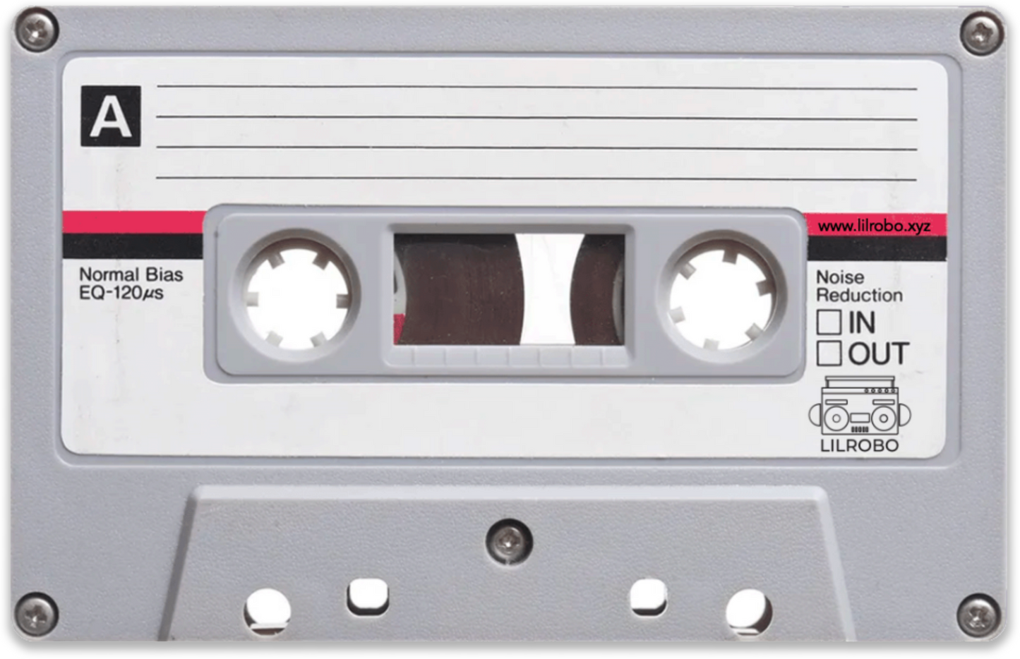 Light Grey Tape Cassette NFC Card