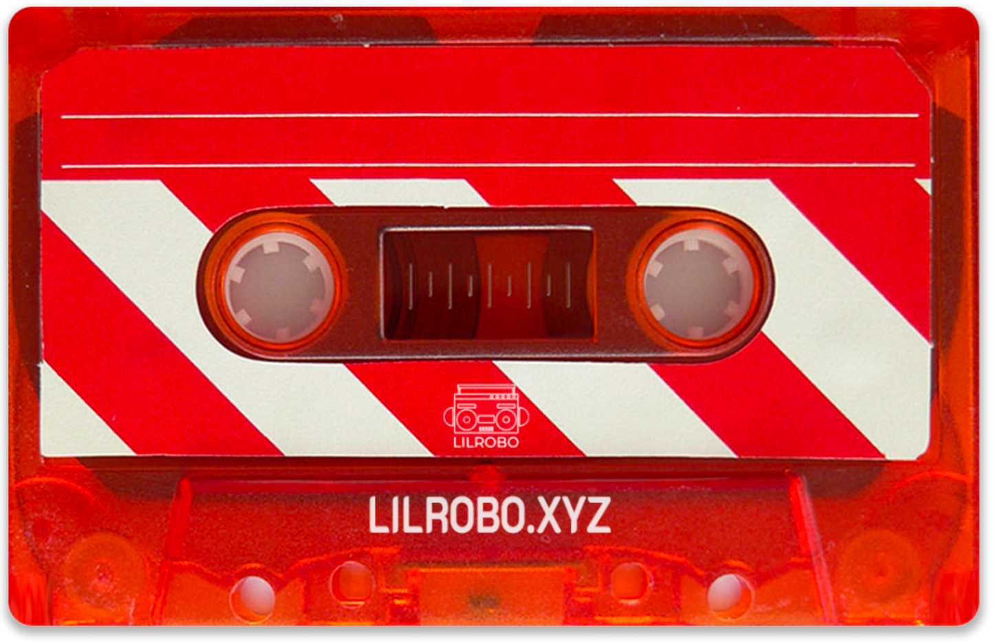 Red Stripe Tape Cassette NFC Card