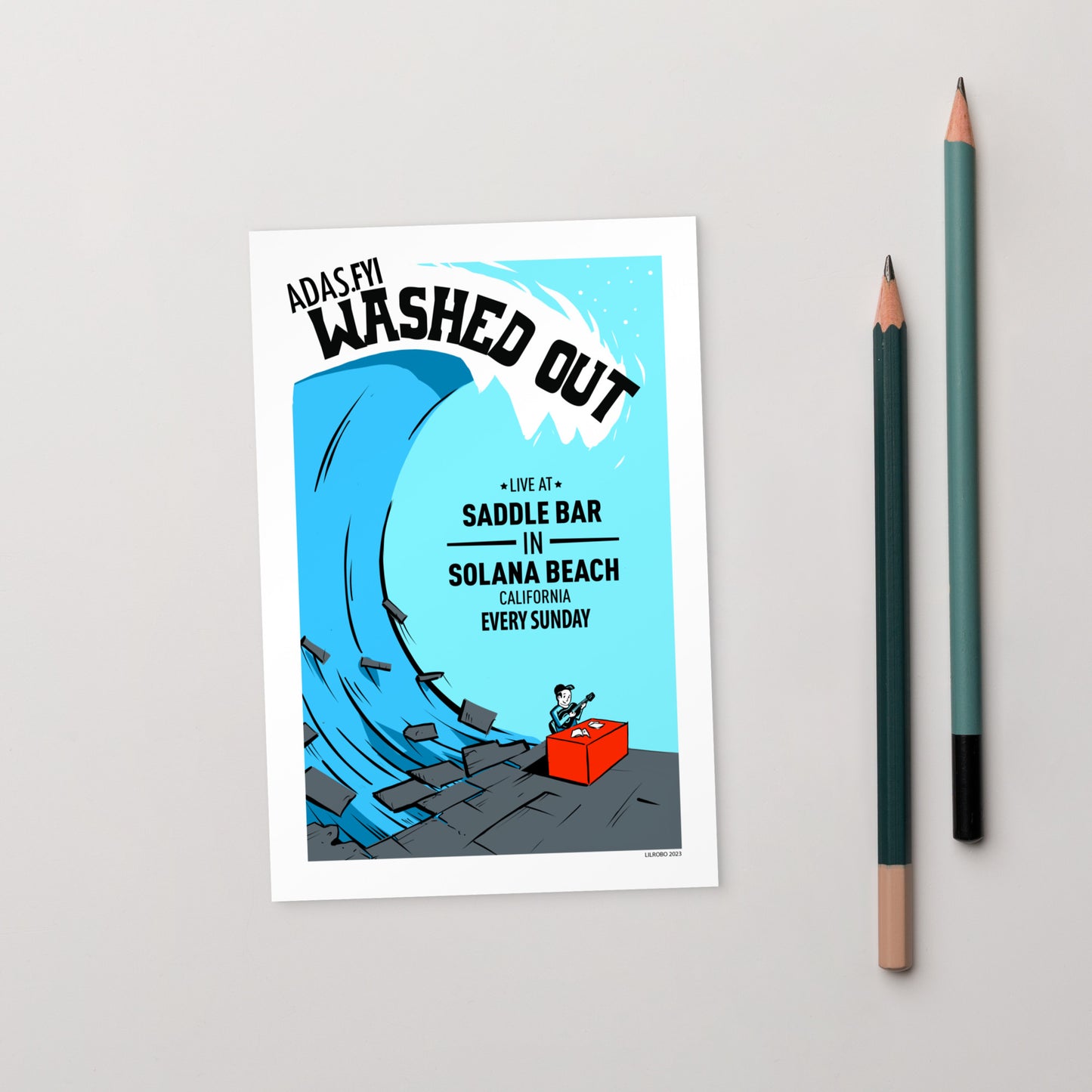 Adas.fyi - Washed Out Postcard