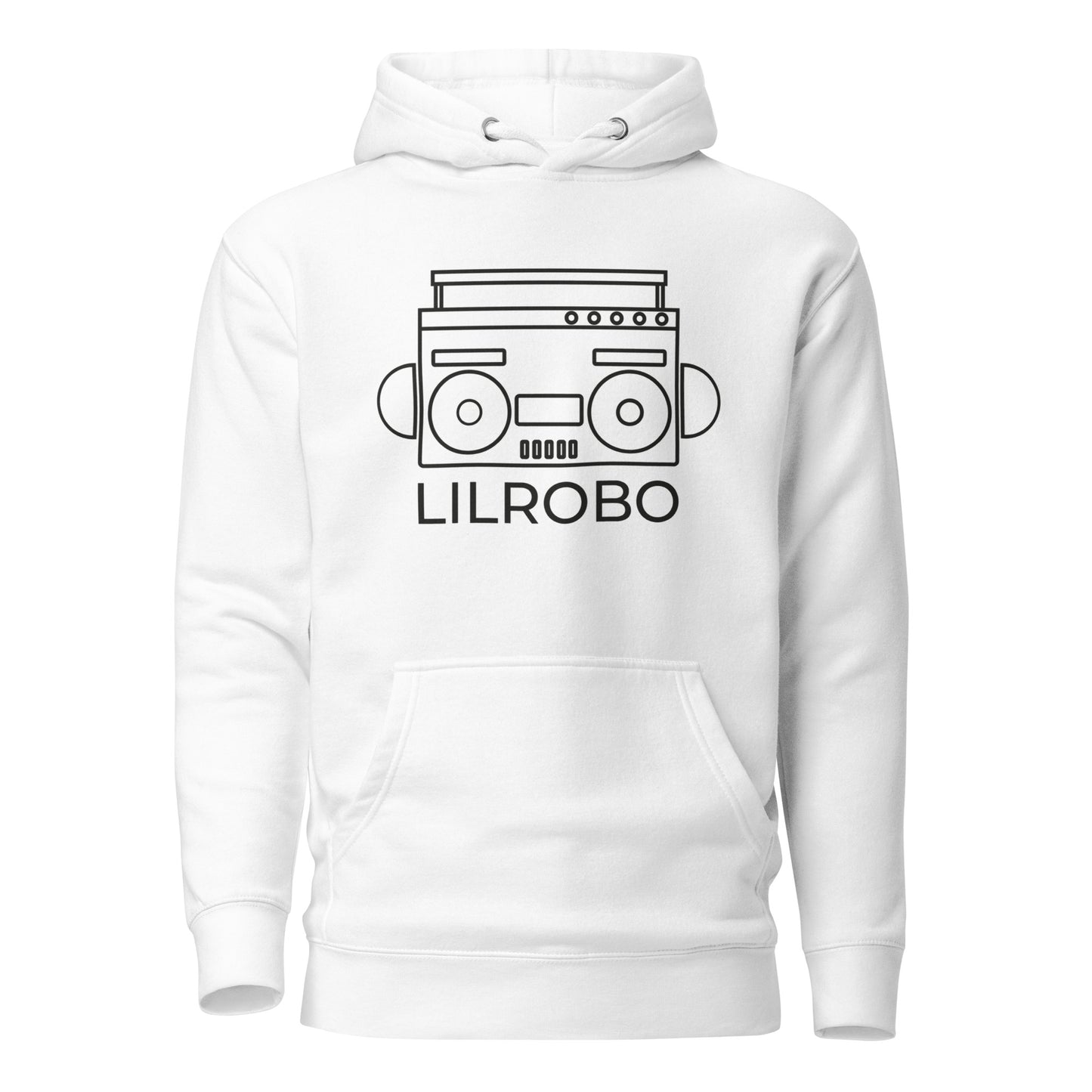 Lilrobo Logo White Unisex Hoodie