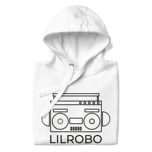 Lilrobo Logo White Unisex Hoodie