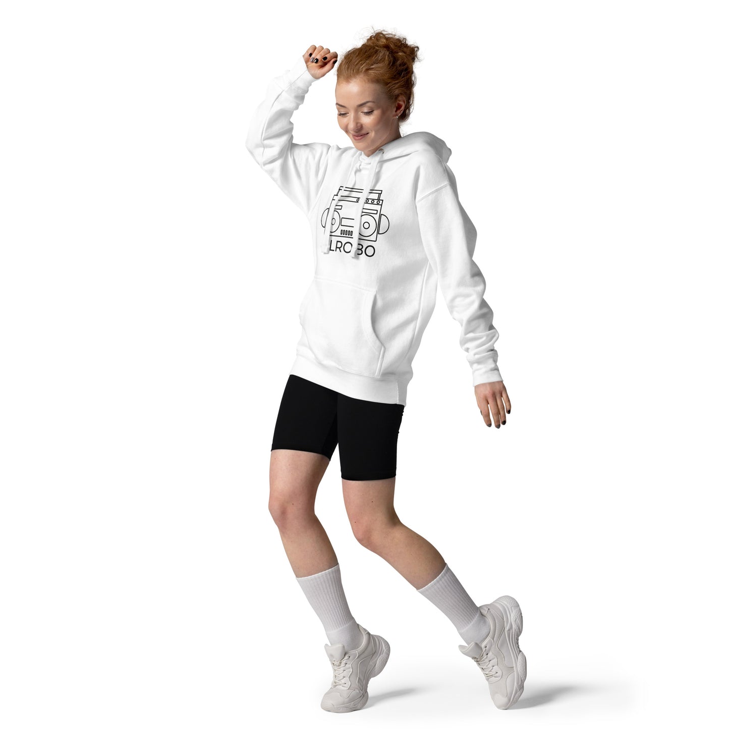 Lilrobo Logo White Unisex Hoodie