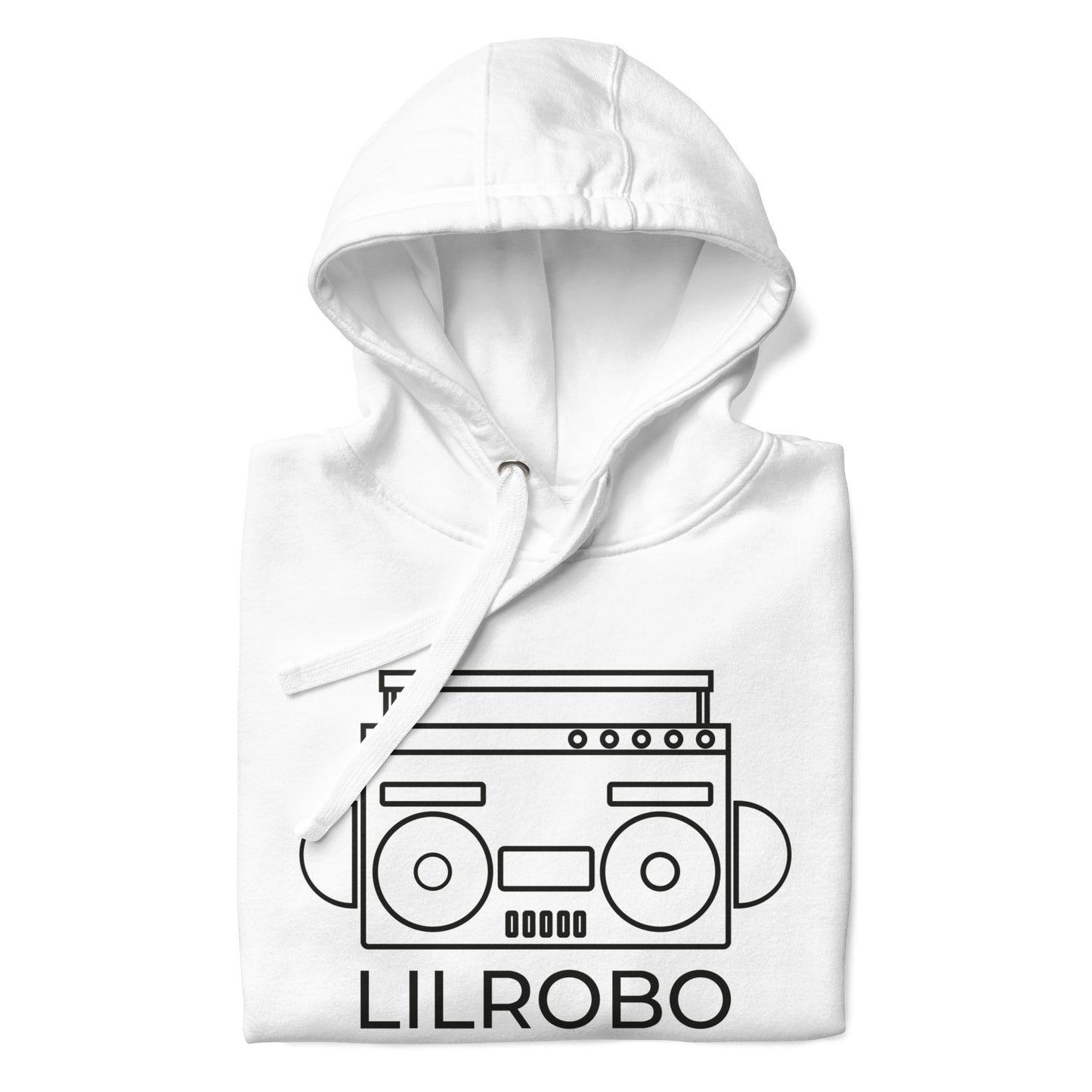 Lilrobo Logo White Unisex Hoodie