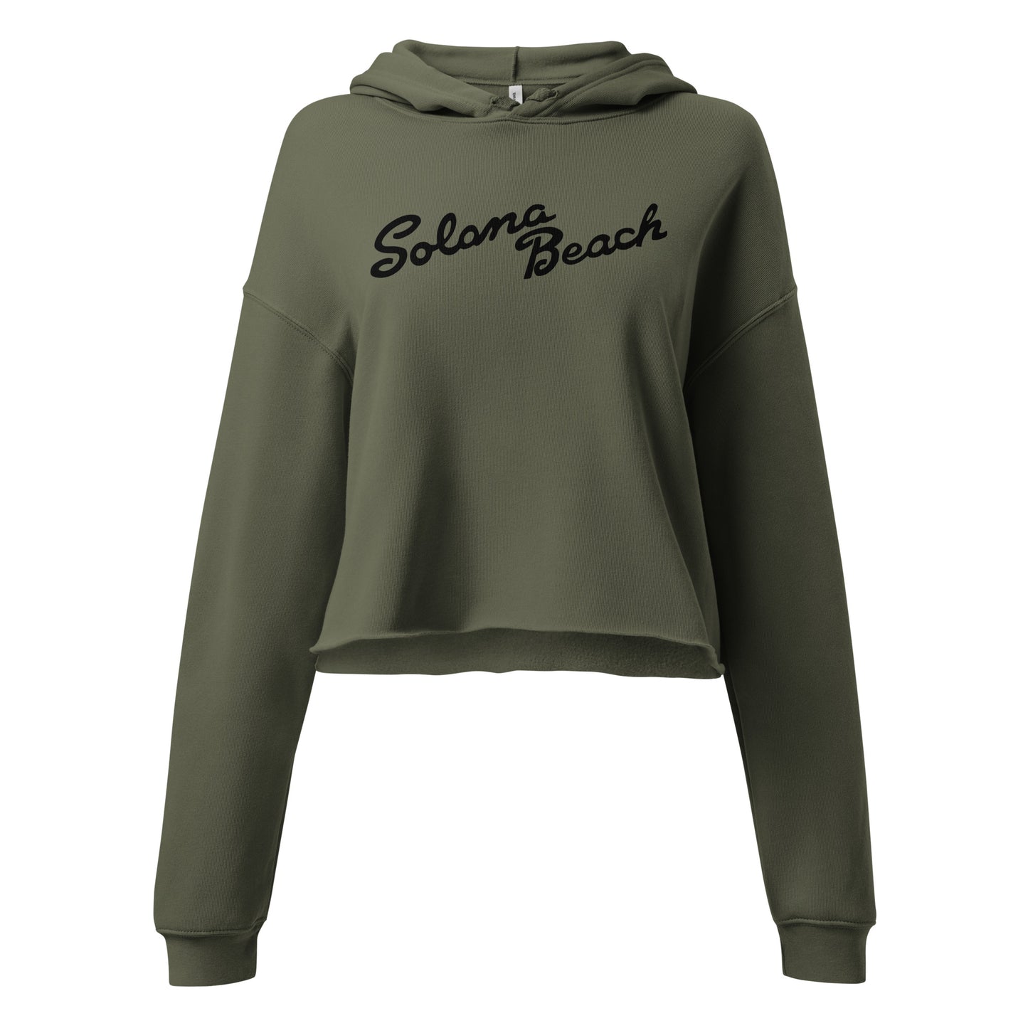 Solana Beach Sign Crop Hoodie