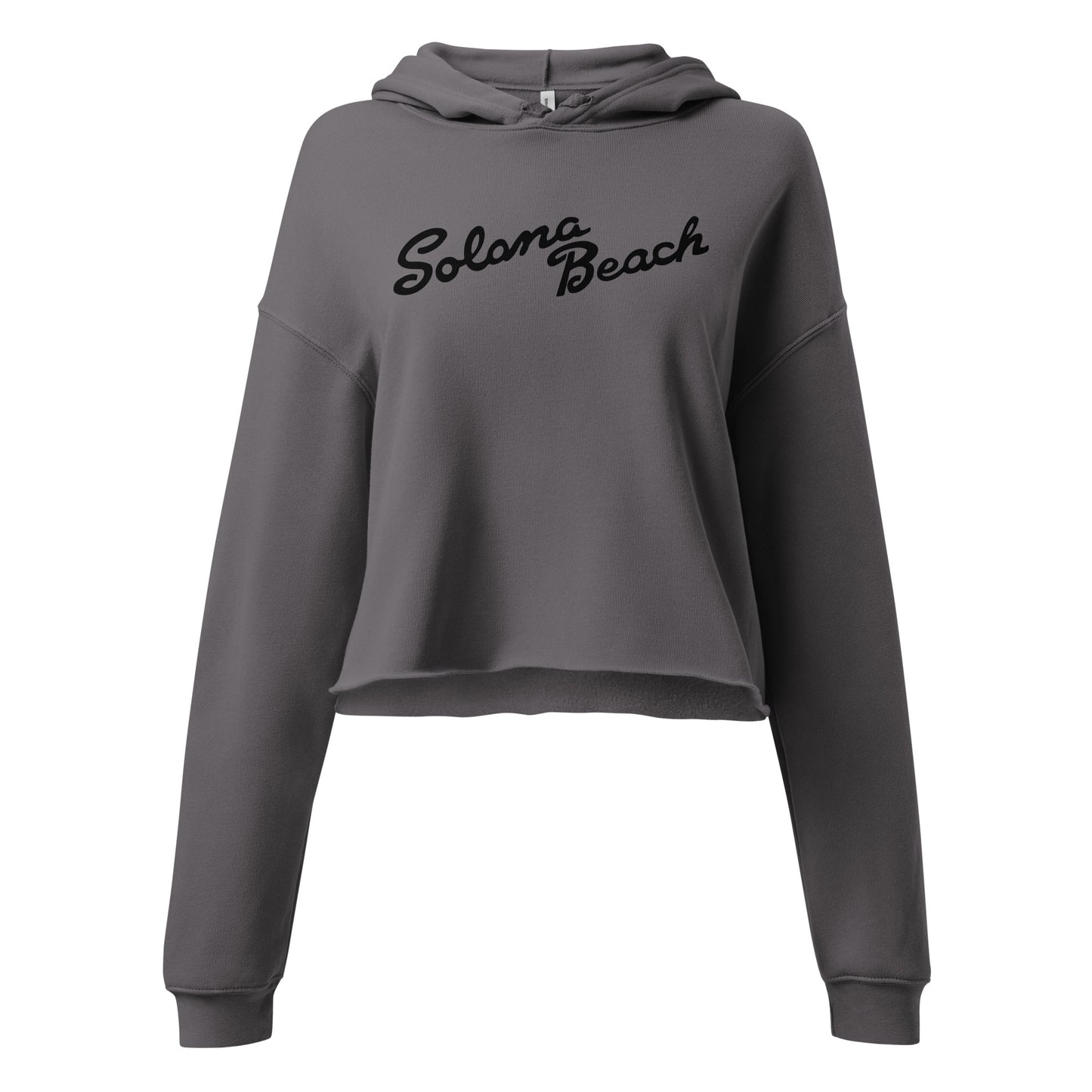 Solana Beach Sign Crop Hoodie